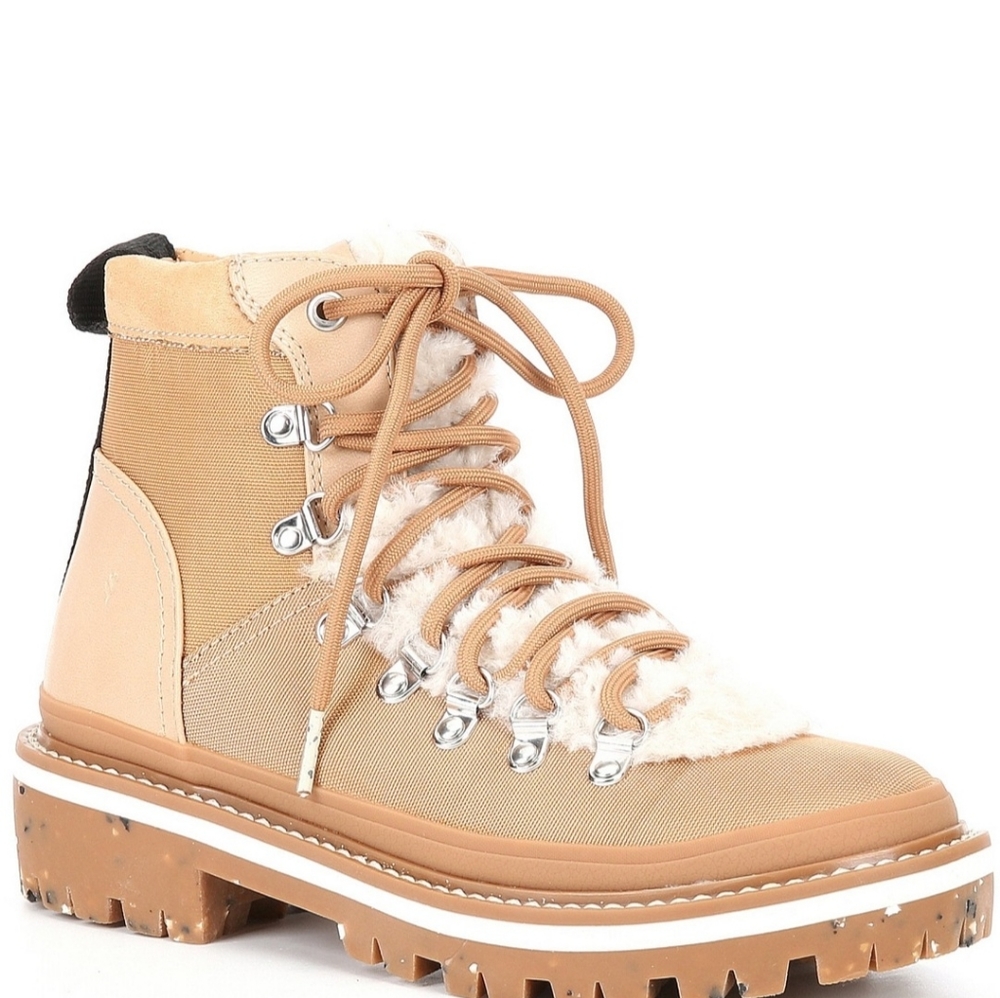 Cool Planet by Steve Madden Buni-F Lace-Up Chunky Lug Sole Booties
